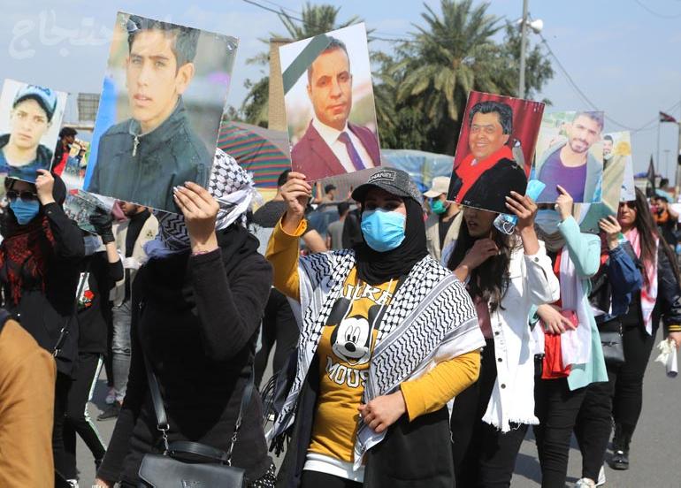 يوميات ساحة التحرير..متظاهرو بغداد: نحن مع السيادة .. لا أمريكا لا إيران