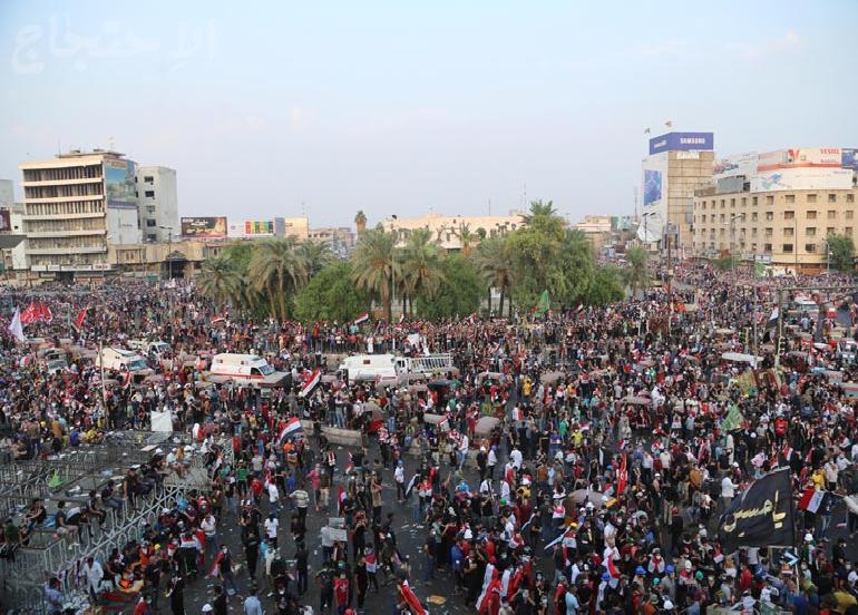 بعد أكثر من مئة يوم..ساحة التحرير لاتزال القلب النابض للاحتجاجات الشعبية